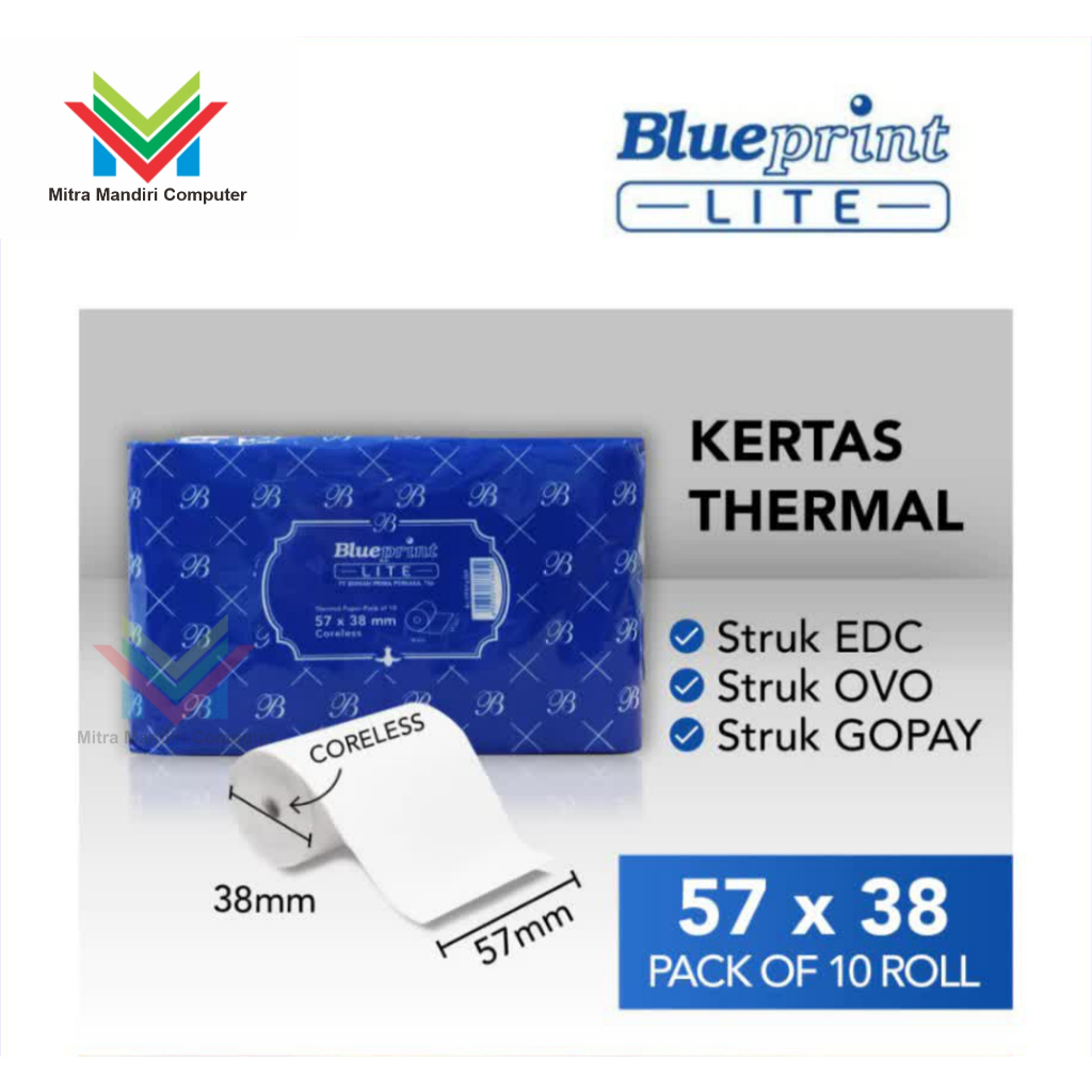

Kertas Thermal Blueprint Lite 57x38
