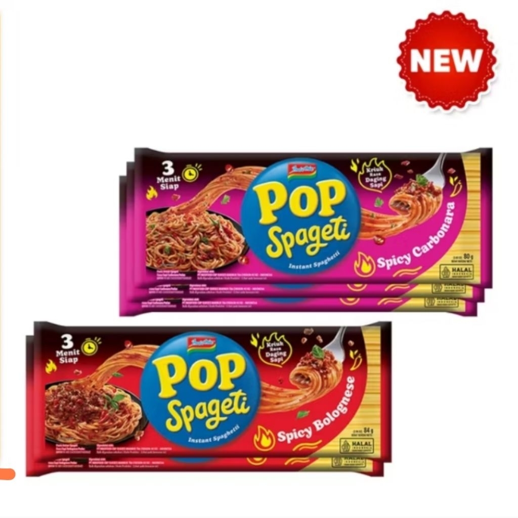 

INDOMIE POP Spageti Spicy 84gr