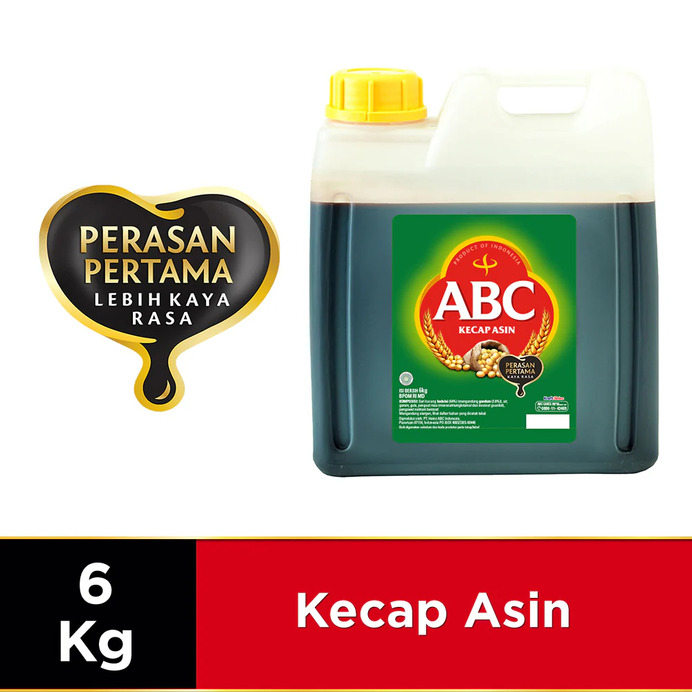 

ABC Kecap Asin Kemasan Jerigen 6 Kg
