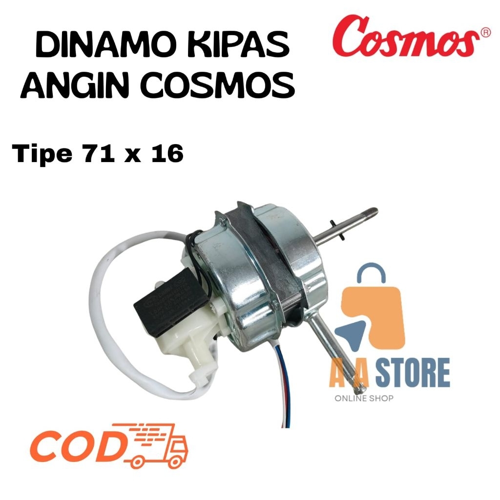 DINAMO KIPAS ANGIN COSMOS BERDIRI 16inc Dan 18inc / DINAMO KIPAS DINDING TALI