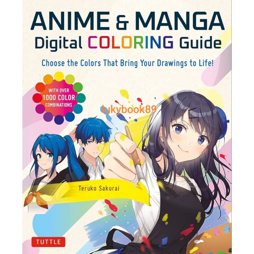 Buku Anime & Manga Digital Coloring Guide