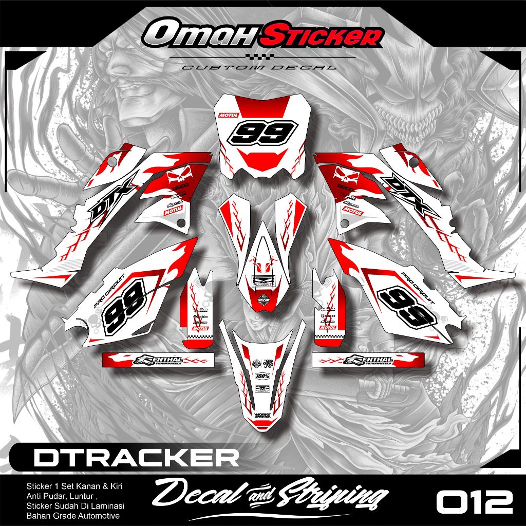 decal dtracker 150 full body , decal dtracker custom papan crf , decal dtracker SE full body. ADT.01
