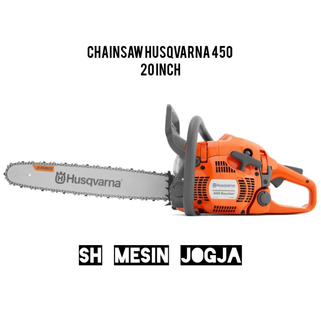 Chainsaw 20 Inch Husqvarna 450 Rancher || Mesin Gergaji Kayu SWEDEN