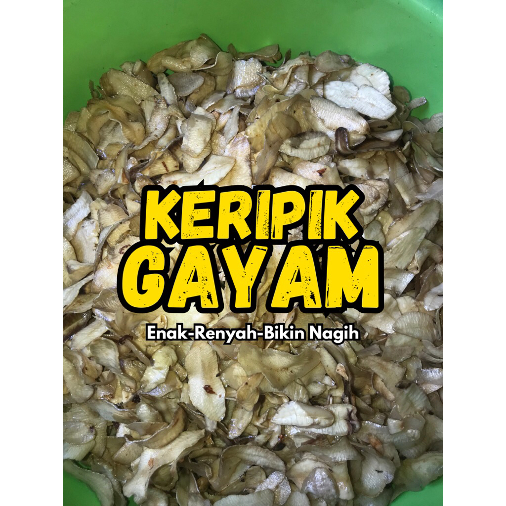 

500 gram Keripik Gayam Renyah Bawang premium