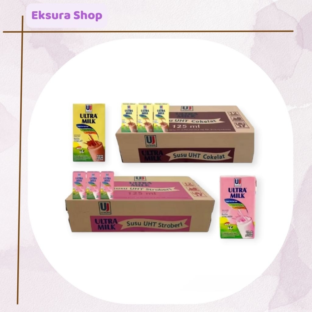 

Susu Ultra Milk UHT isi 125ml 1 Dus (40 pcs)