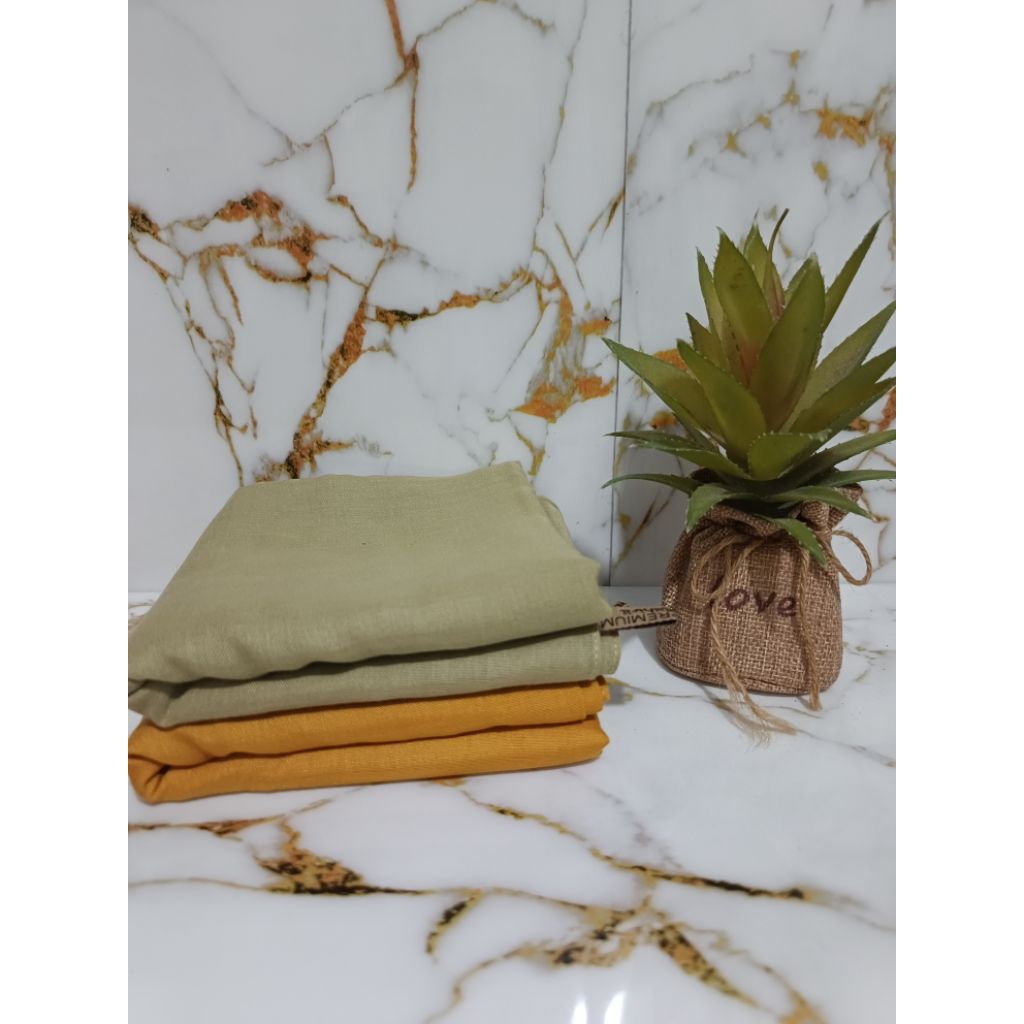 JILBAB PNS KHAKY MUDA DAN MUSTARD PARIS PREMIUM