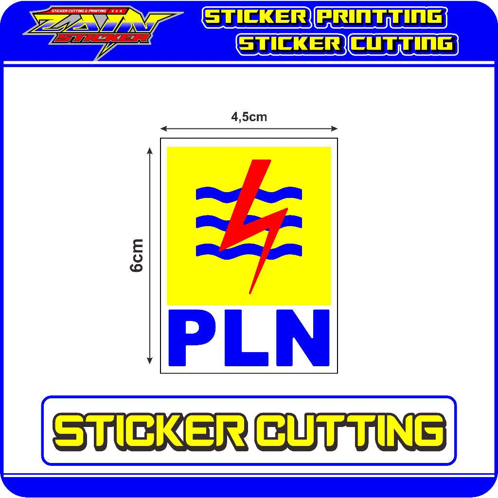 

Sticker Logo PLN Sticker Cutting bahan REFLEKTIF MENYALA JIKA TERKENA CAHAYA