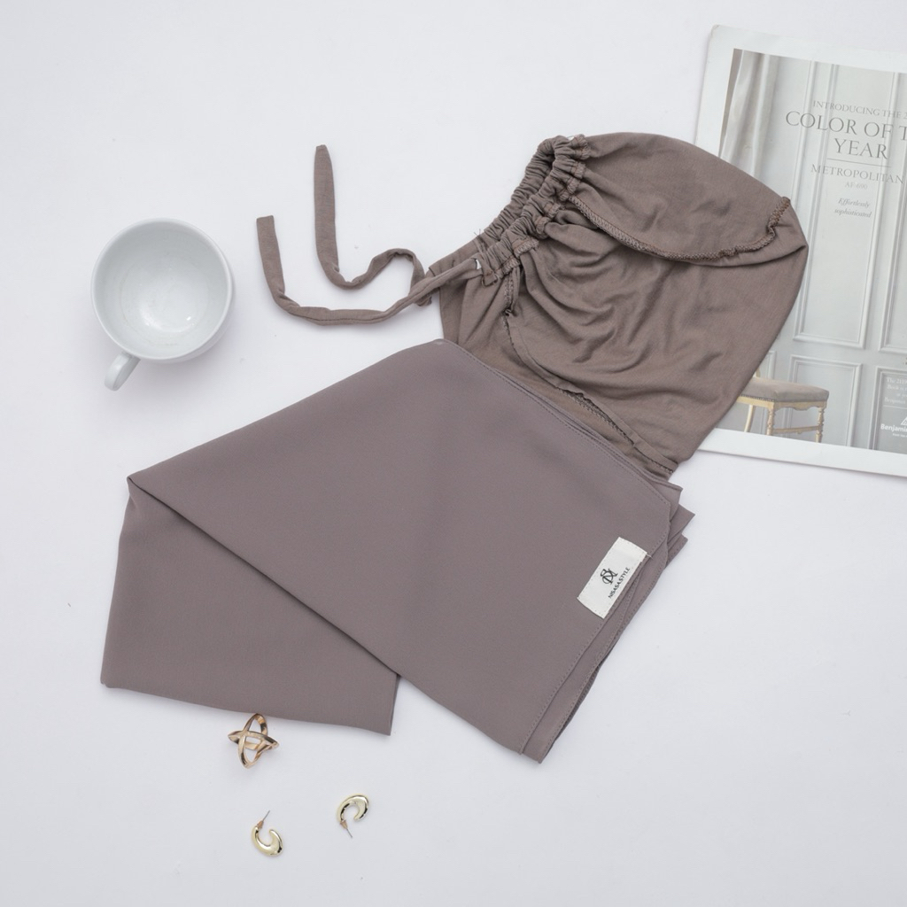 NS - Nisasa Pashmina 2in1 Pashmina Instan Hijab Ceruty With Inner