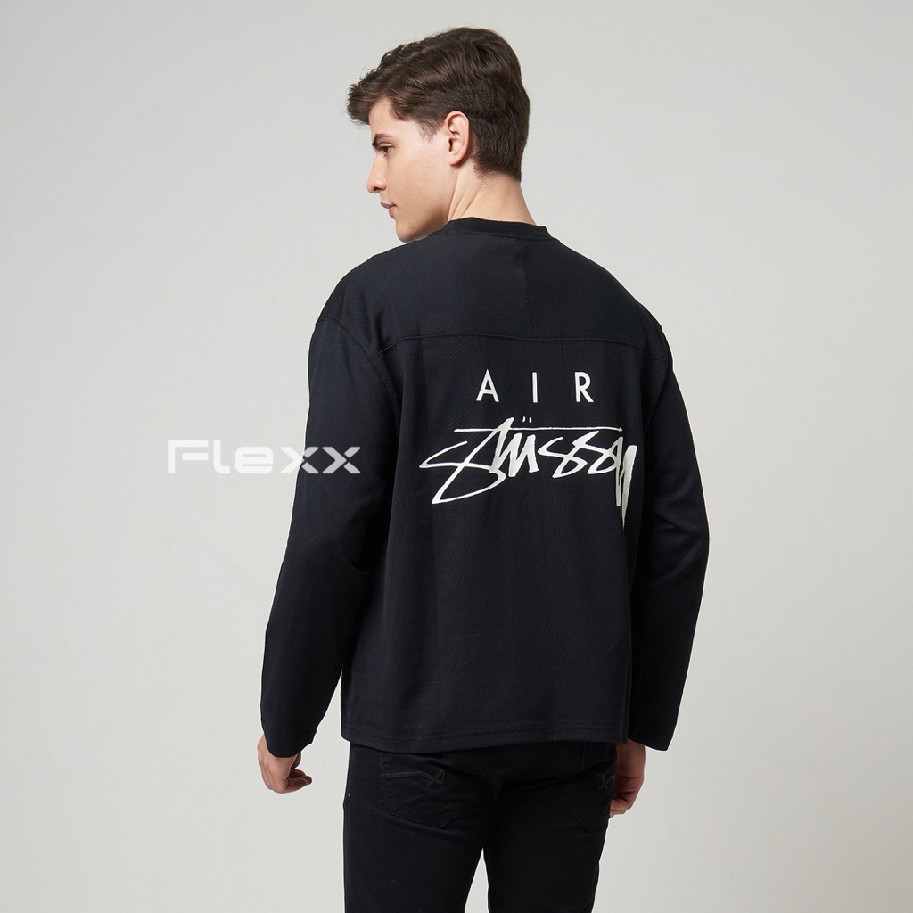 Nike x Stussy Mesh Long Sleeve Jersey Black