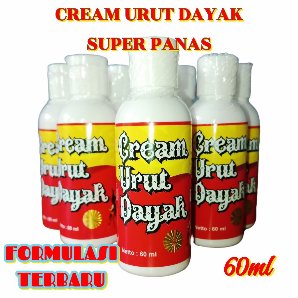 Minyak urut dayak formulasi cream ekstrak minyak urut dayak 60ml super panas