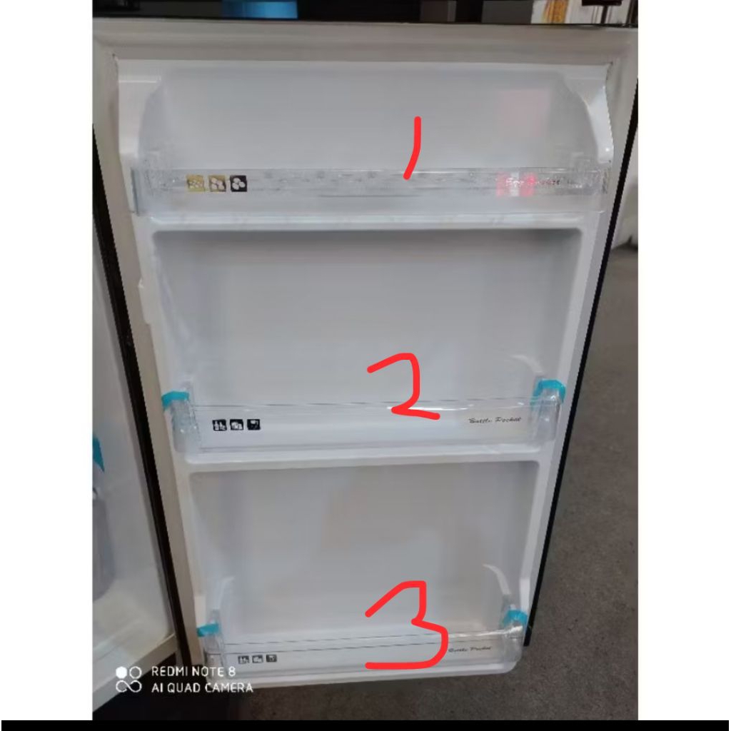 Rak botol Bottle Pocket Egg Pocket Kulkas Polytron