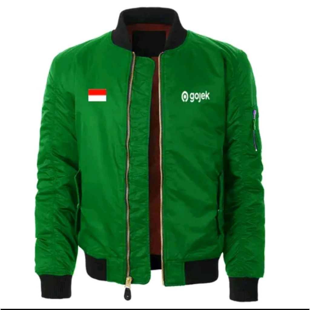 Promo !!! Jaket Bomber Driver Ojol Gojek Baru Online Jumbo Original Trend Pria Terbaru 2025 Bisa Cus
