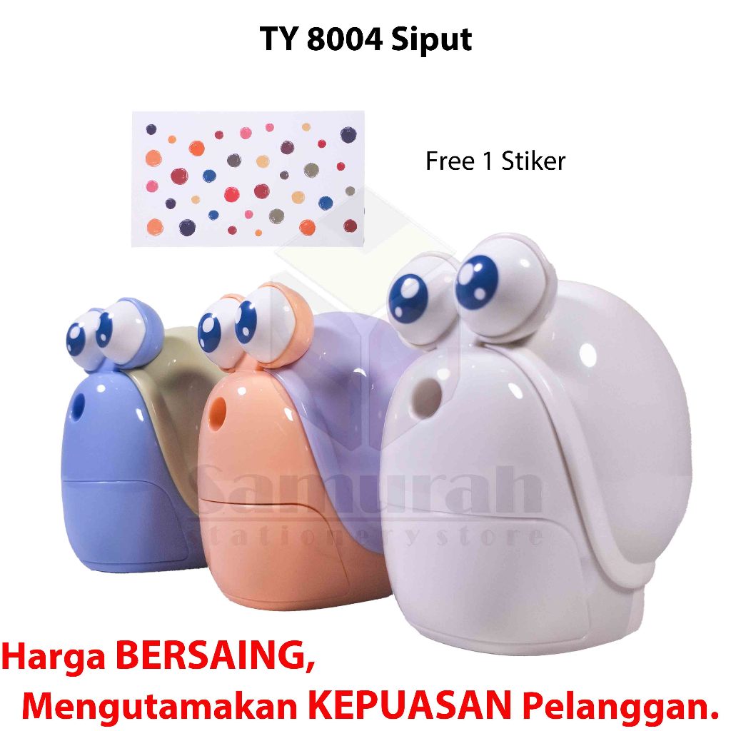 

Rautan Meja Putar Fancy Lucu Siput 9616 - Y 8004 / Pencil Sharpener Keong / Serutan manual