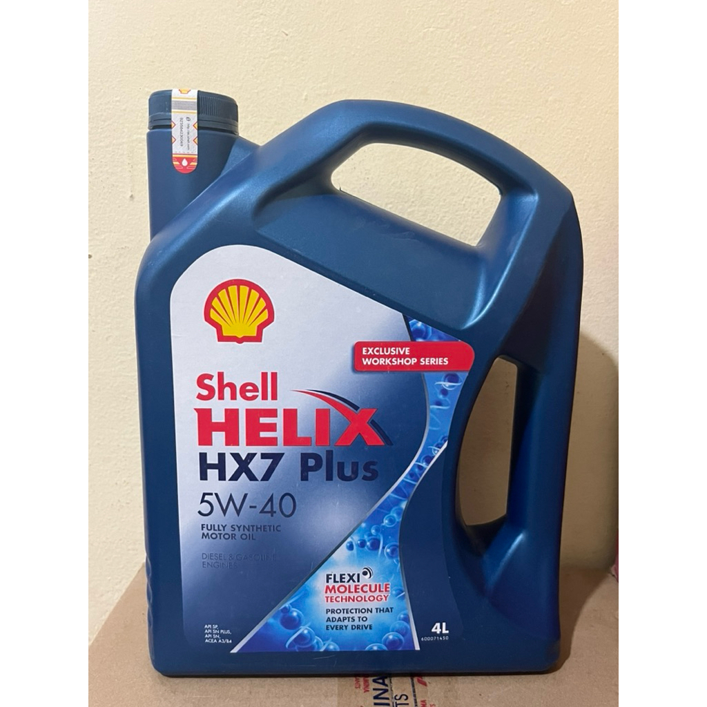 OLI / OIL SHELL HELIX HX7 4LITER PELUMAS OIL MESIN MOBIL BENSIN CAYLA SIGRA AVANZA XENIA GRAND MAX