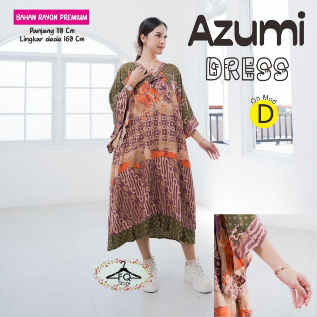 azumi dress bahan rayon