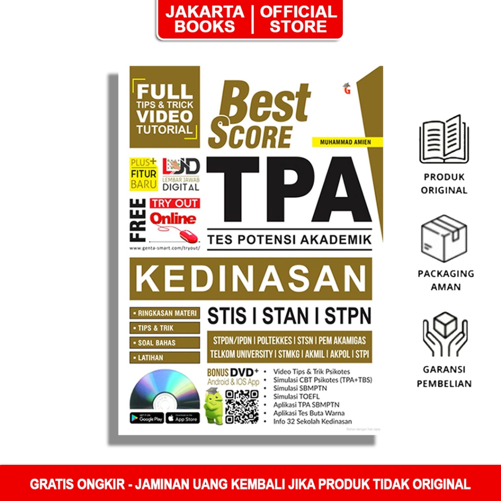 Buku Kedinasan - Tes Psikotes Tpa Kedinasan - Tes Potensi Akademik Full Pembahasan Terlengkap