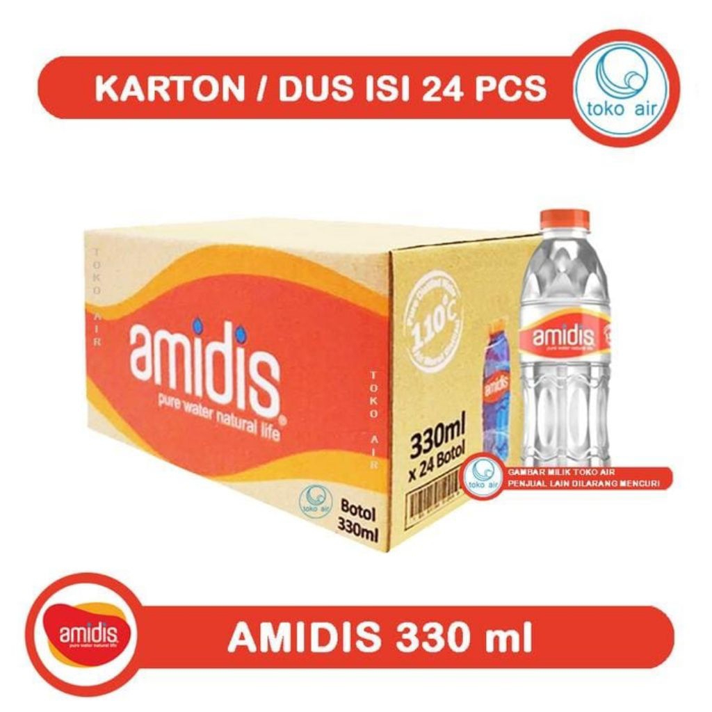 

Amidis 330 ML Botol Air Mineral 1 Dus isi 24 Botol