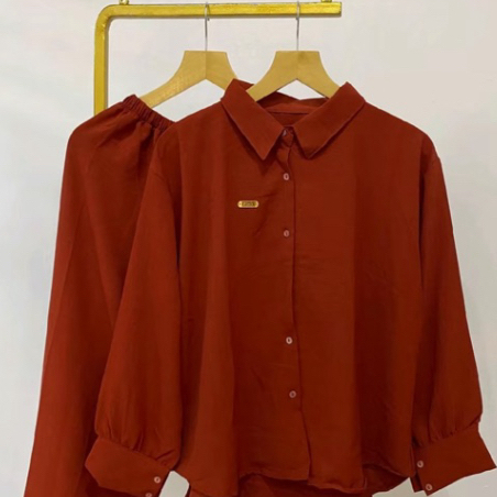 SETELAN WANITA POLOS CRINGKEL AIRLOW / ONE SET WANITA JUMBO