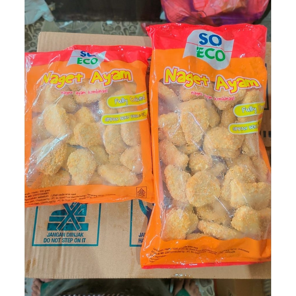 

Naget Ayam SO ECO 500gr & 1kg – Nugget Ayam Murah, Praktis, Lezat