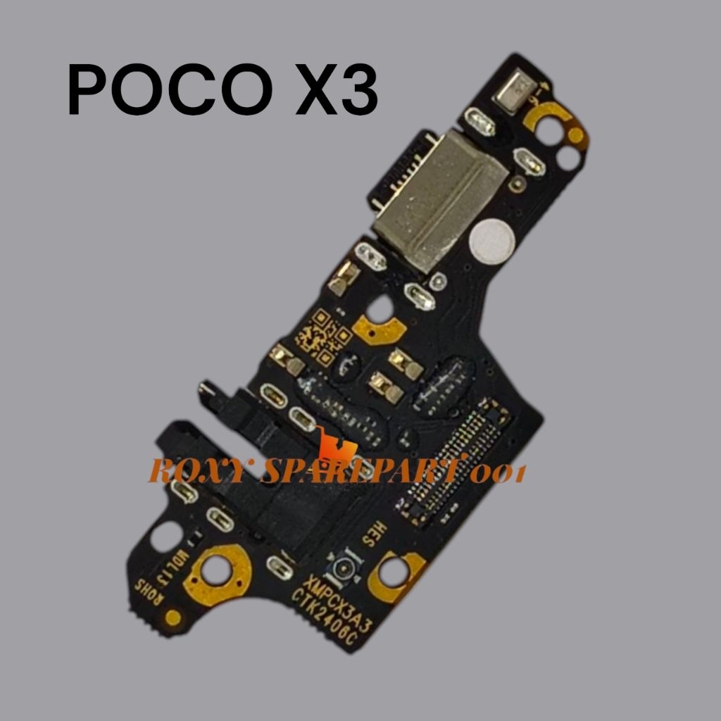 POCO X3 / X3 Pro / X3 NFC papan cas / Konektor Charger Casan + IC Mic