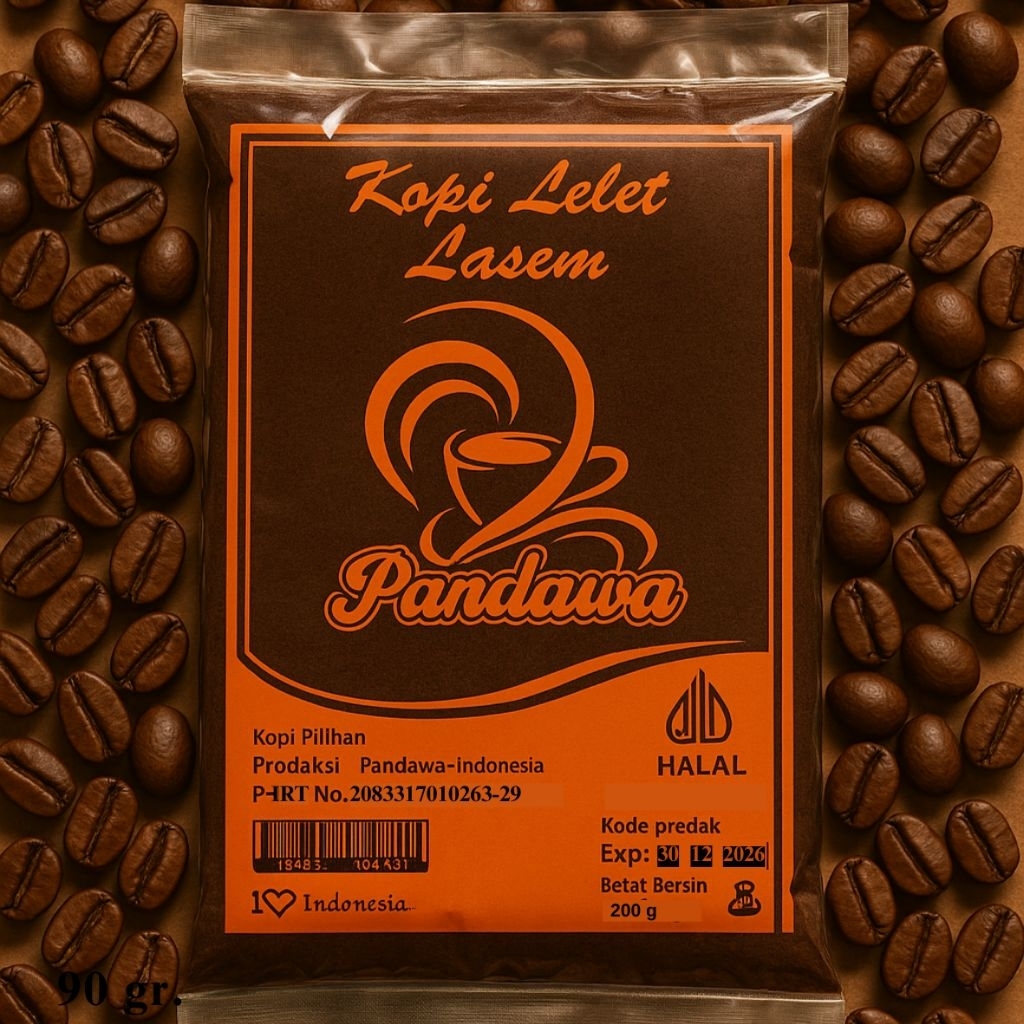 

Kopi Lelet Lasem 200 Gram Cap Pandawa Khas Rembang