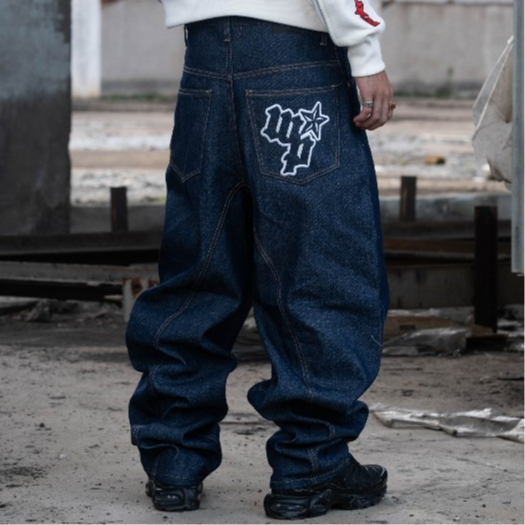 Wp Company - BAGGY Pants Blue Control | Celana Panjang Pria