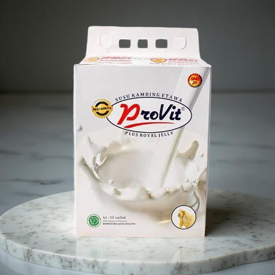 

Muser Shop [Promo Herbal] Susu Kambing Etawa Susu Provit |ProvitErje| ProVit Susu Kambing Etawa Plus Royal Jelly – Susu Sehat & Bergizi Isi 50 Sachet