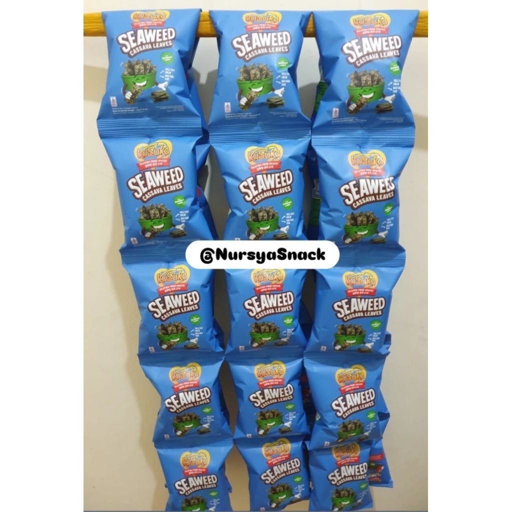 

Kusuka Seaweed Cassava @12gram isi 10