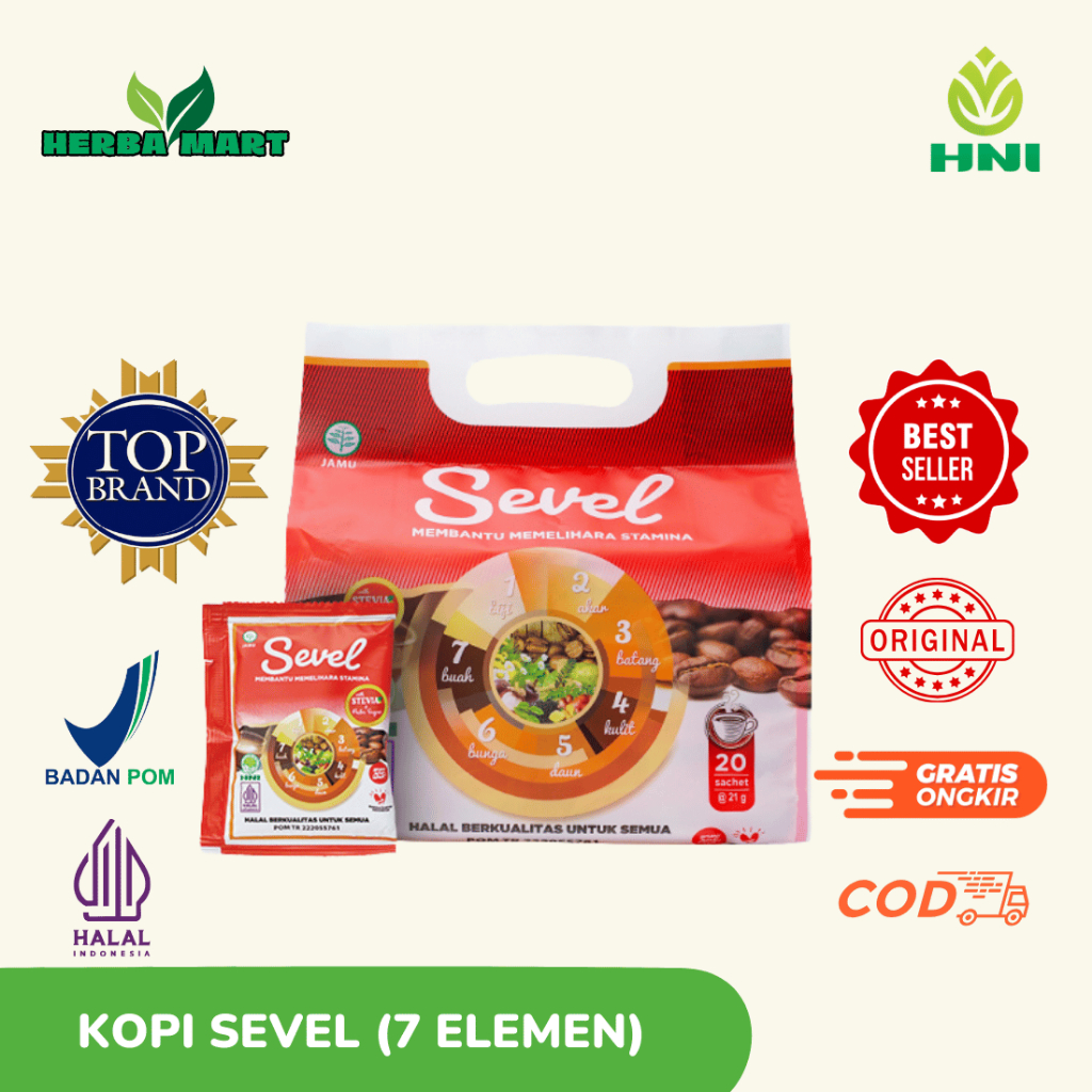 

Kopi 7 Elemen HNI (KOPI SEVEL ) 20 sachet