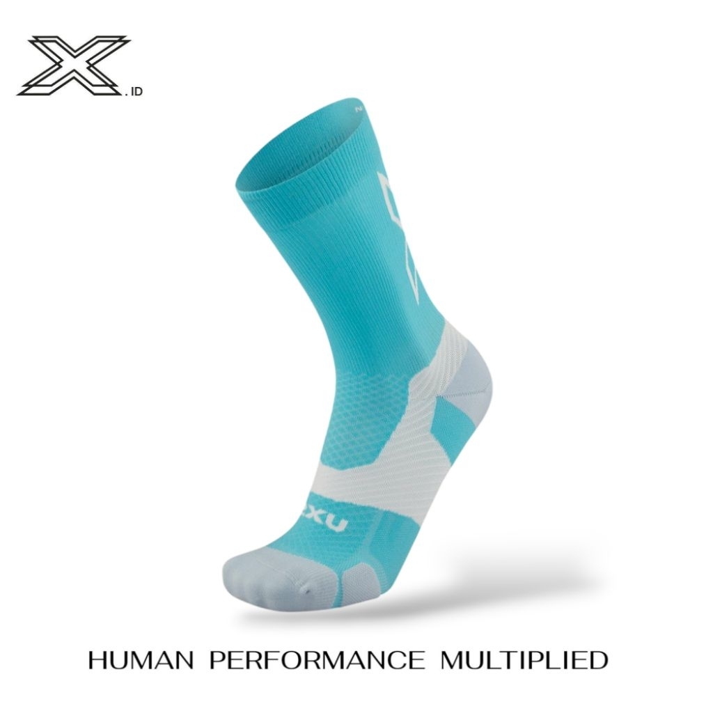 2xu Vectr Light Cushion Crew Socks Moonstone Black