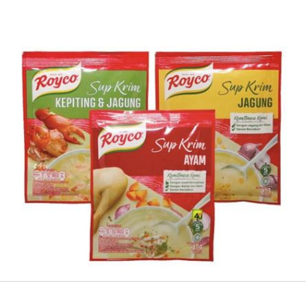 

Royco sup krim ayam ukuran besar 58gram