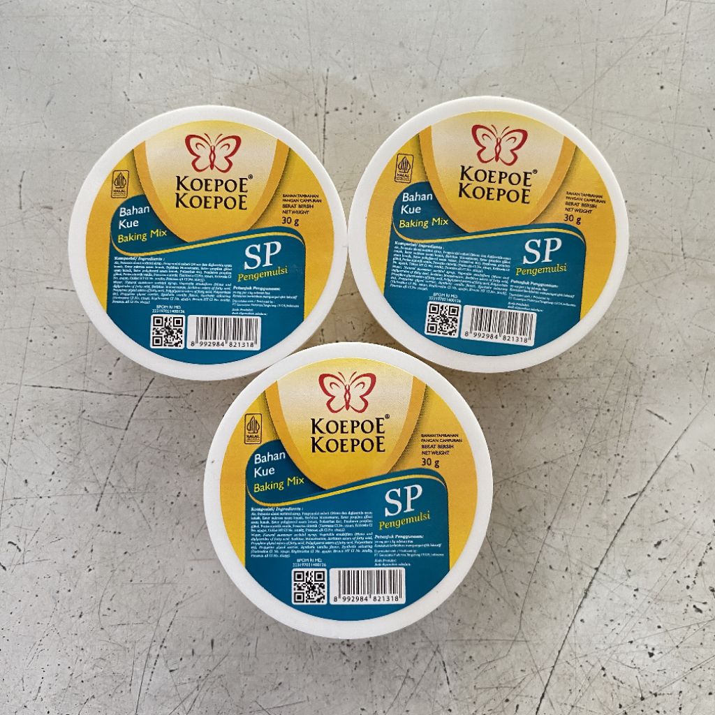 

SP pengemulsi koepoe koepoe 30 gram | sp pengemulsi | sp kupu kupu