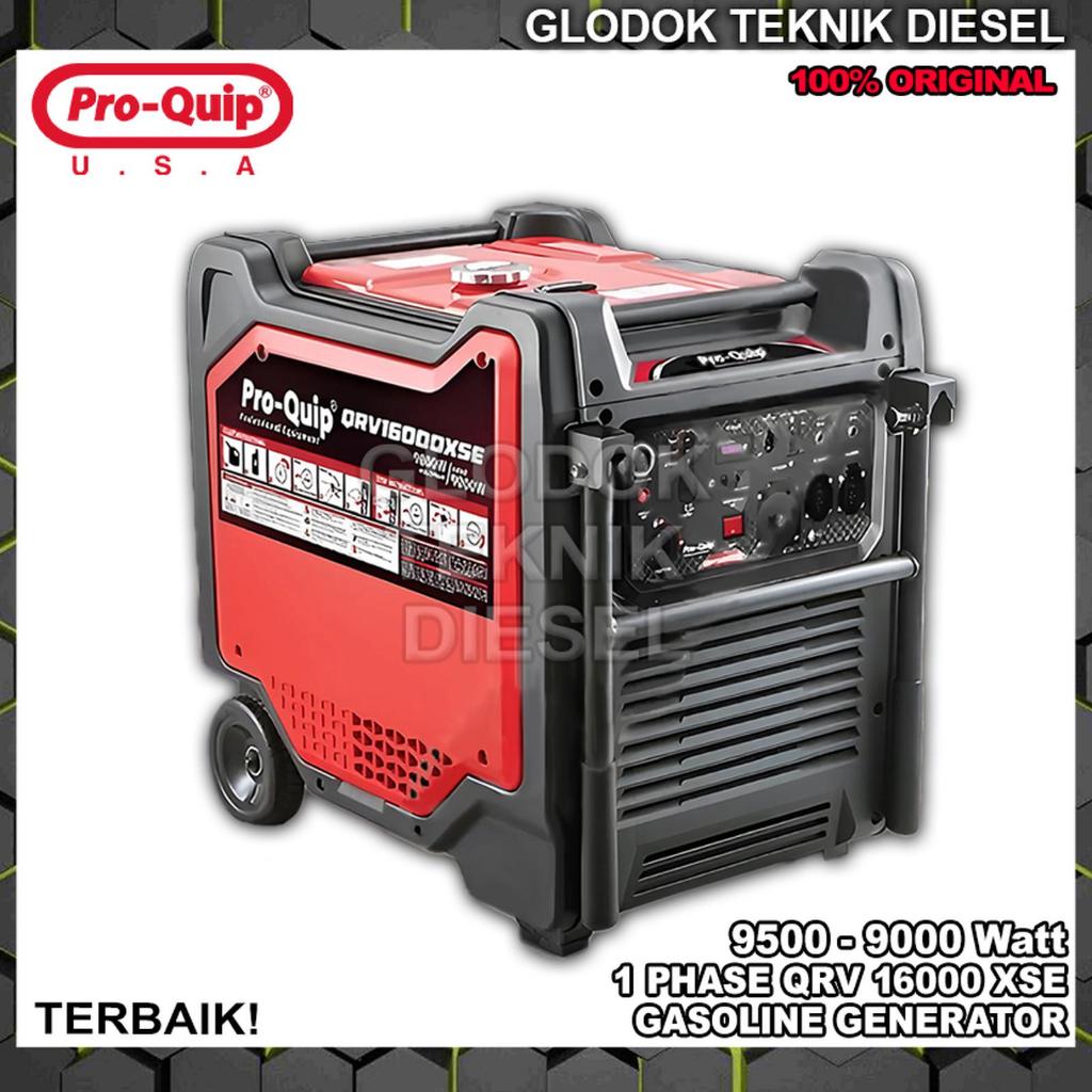 Proquip Gasoline Generator Silent 9500 - 9000 Watt 1 Phase 9.5 - 9.0 KW QRV16000XSE Mesin Genset Ben