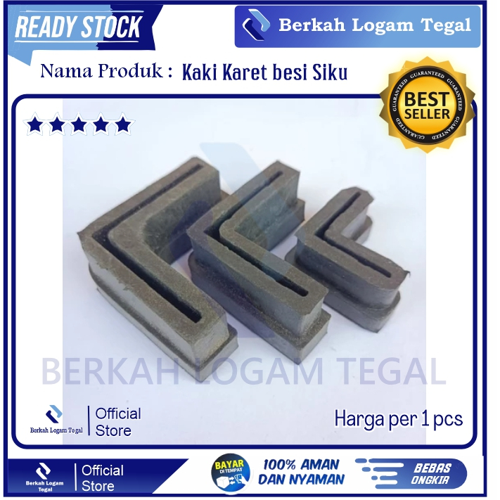 Alas Meja Kursi Siku / Kaki Karet Besi Siku