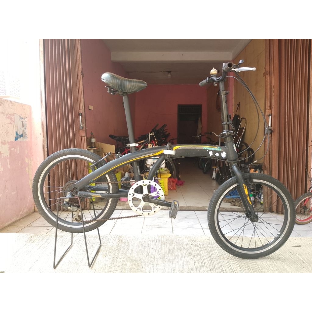 Sepeda Lipat Seken Turanza UK 20 Inch Speed 6 Siap Pakai