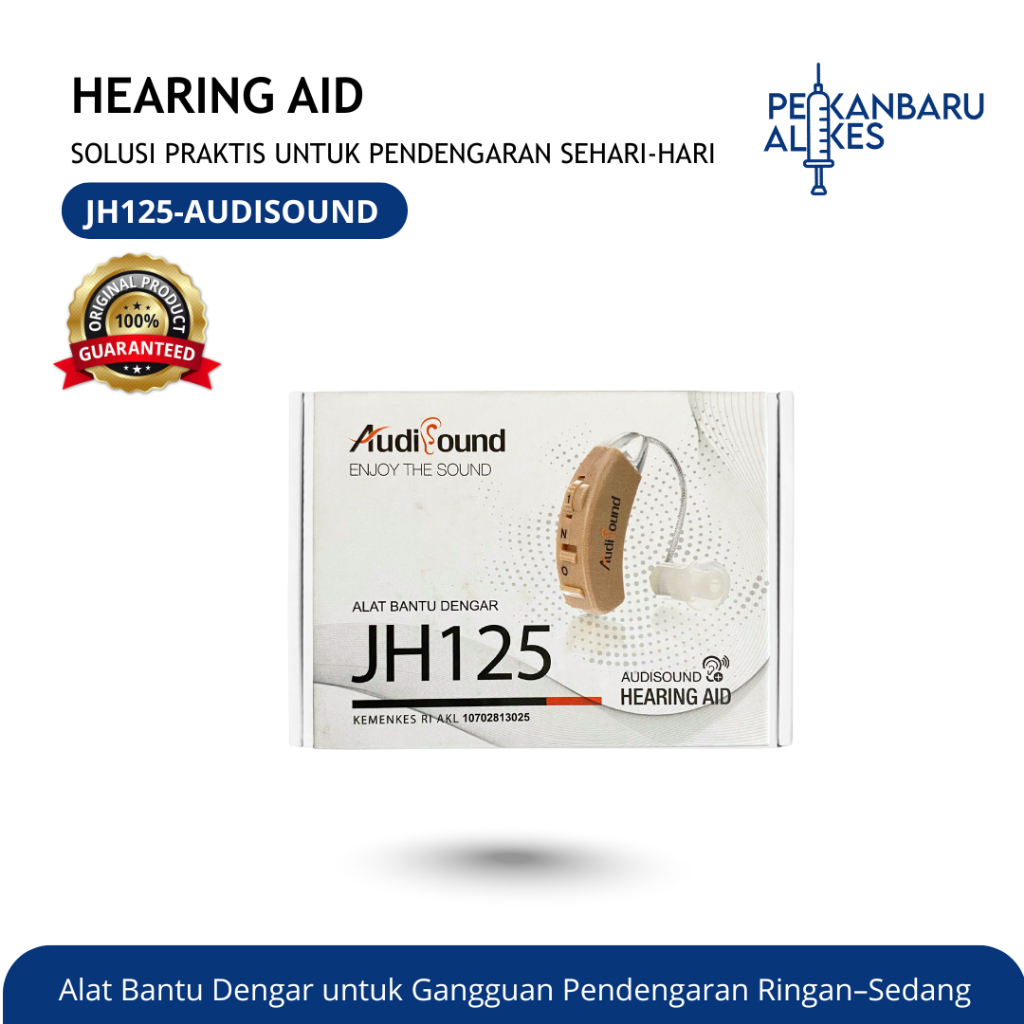 Audi Sound JH125 Hearing Aid / Alat Bantu Dengar / ORIGINAL Audi Sound / Pekanbaru Alkes