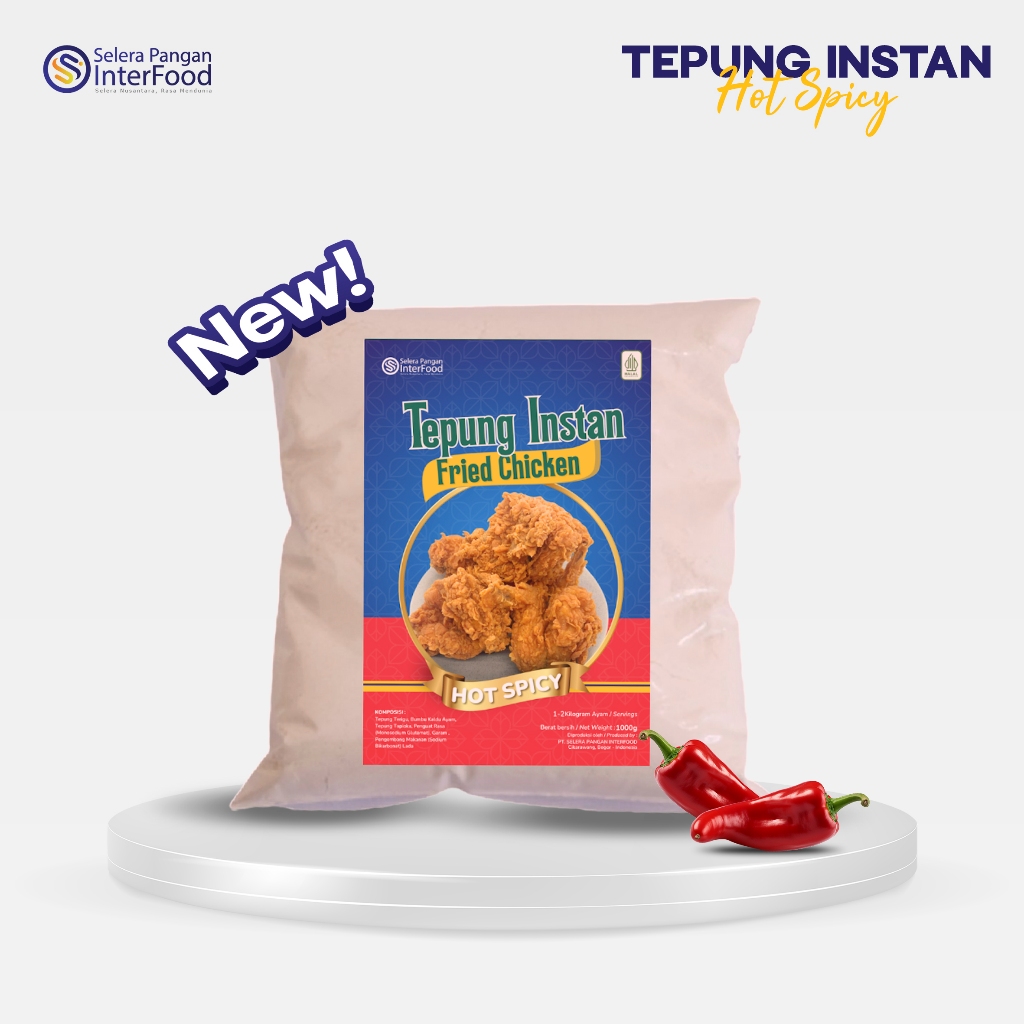 

NEW!! Tepung Bumbu Fried Chicken Spicy Hot kemasan 1kg