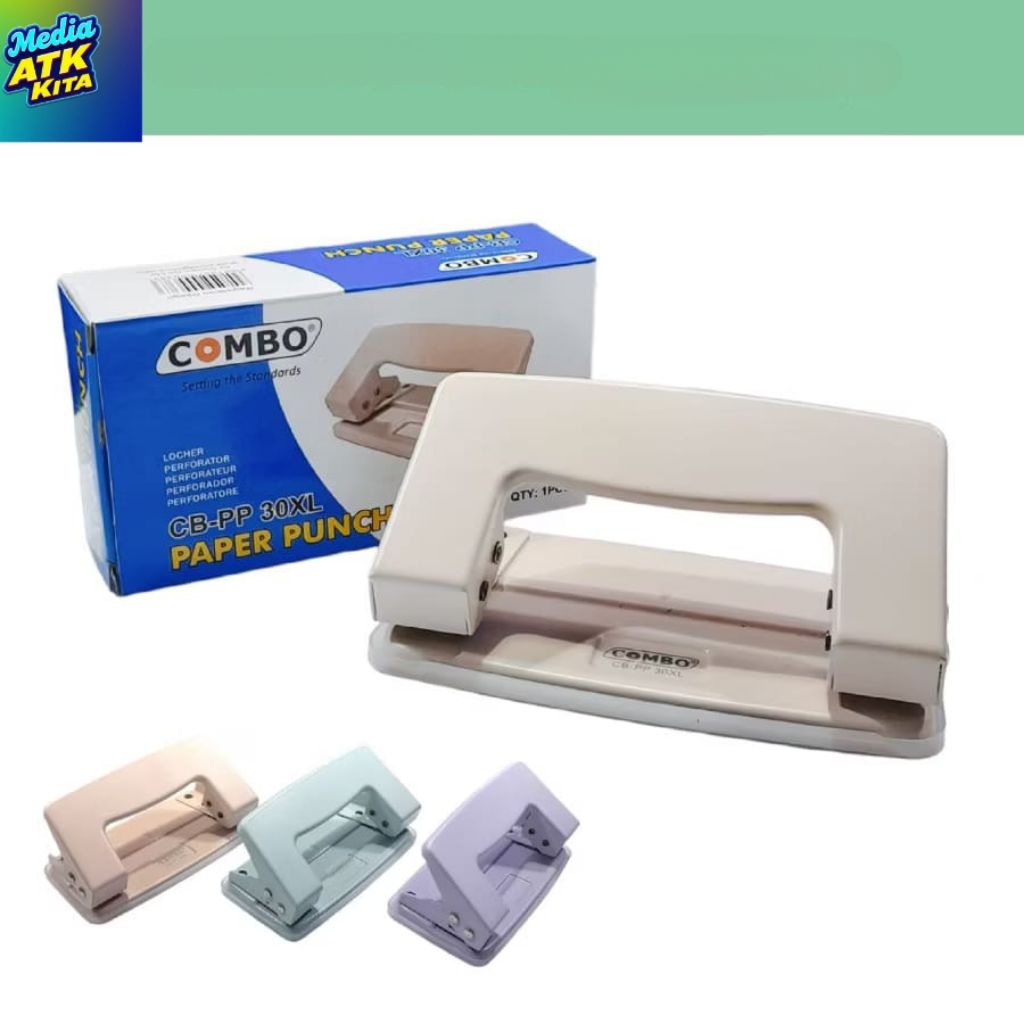 

Pembolong Kertas Kecil / Pelubang Kertas / Paper Punch 30 XL COMBO