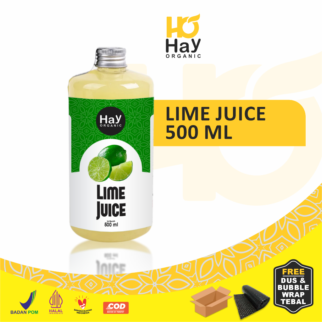 

Hay Organic - Sari Jeruk Nipis Murni 500 ml Pure Lime Juice Fresh