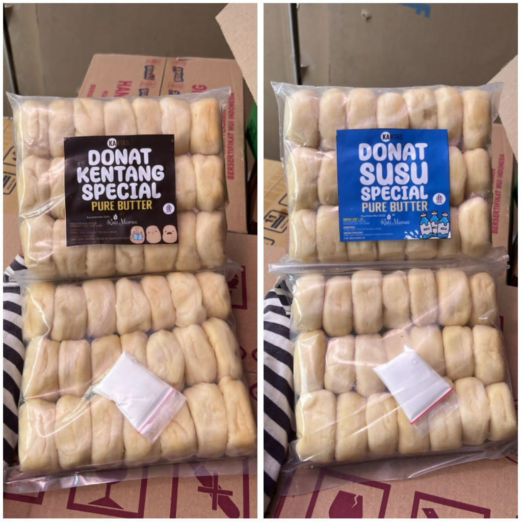 

Donat Susu & Donat Kentang Goreng Isi 21pcs Special Pure Butter Rasa Enak Murah