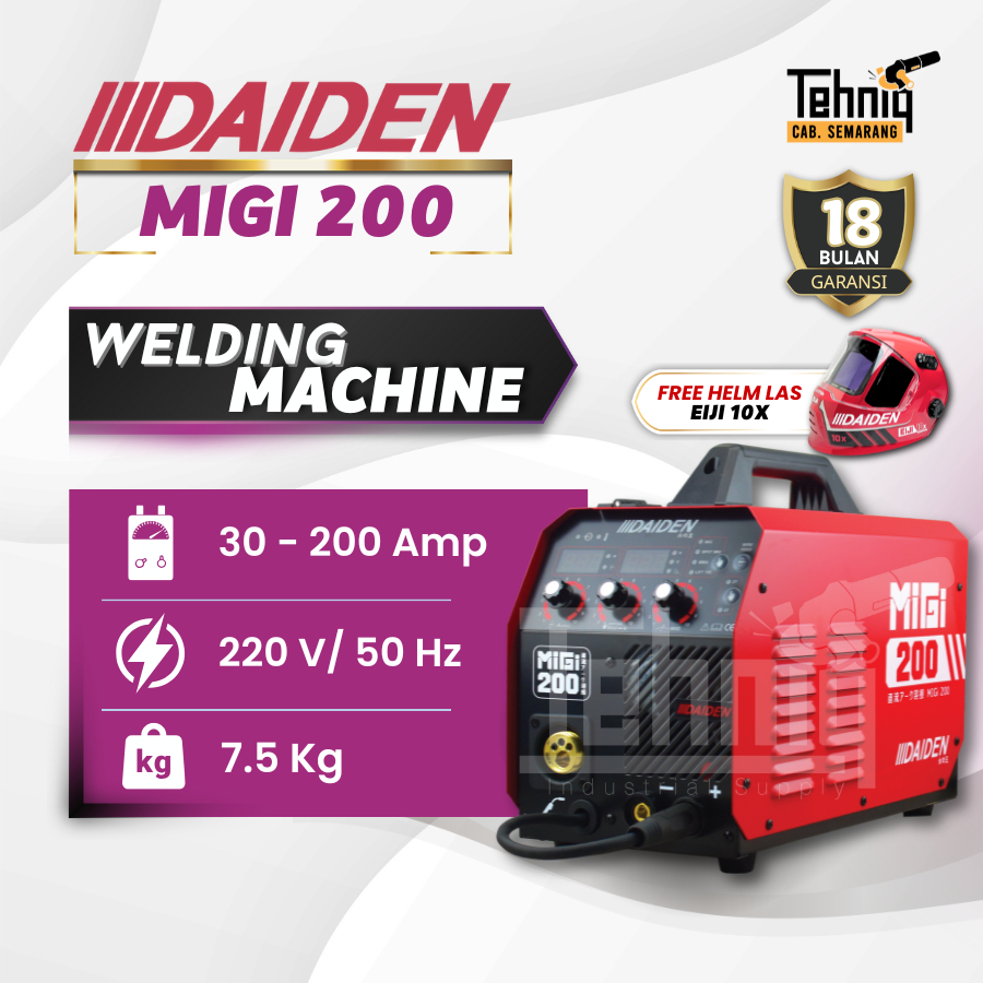 Travo las / Mesin las Listrik Daiden MIGi 200 Trafo Las