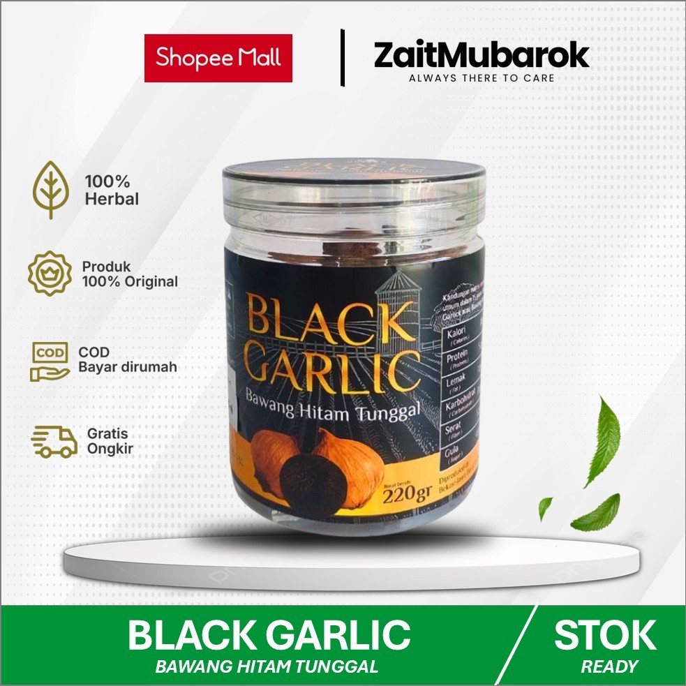 

Black Garlic Bawang Hitam Tunggal Aveera Premium Quality