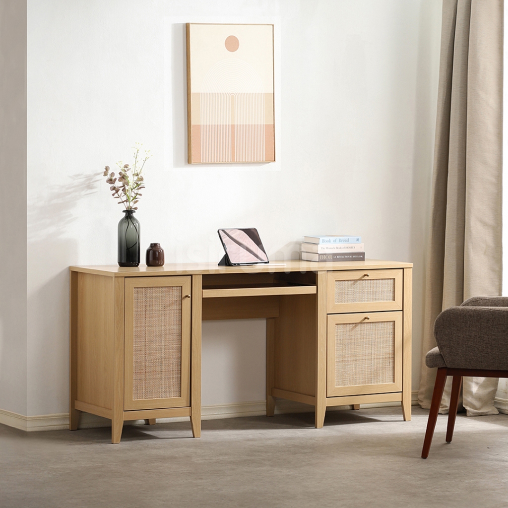 Meja Kerja Kantor Minimalis / Meja Belajar NASHVILLE DESK 160 - ISIRUMA