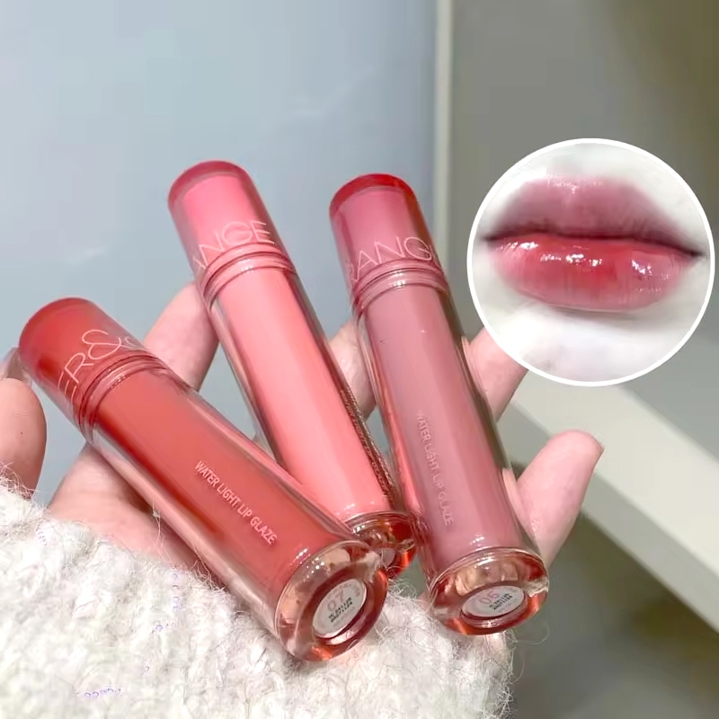 COD- Herorange Water Gloss Lip Glaze Mirror Lip Gloss Lip Jelly Tint Glossy Melembapkan Tahan Lama