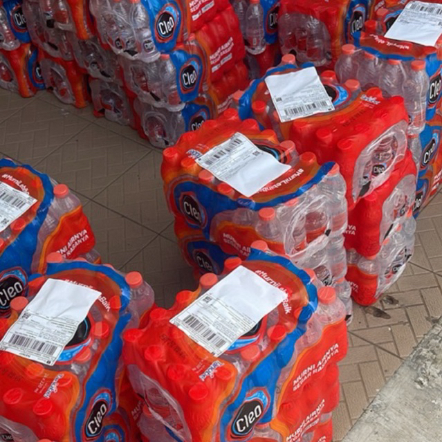 

[ Paker 5 Pack ] Air murni Cleo 220 ml isi 24 botol/pack