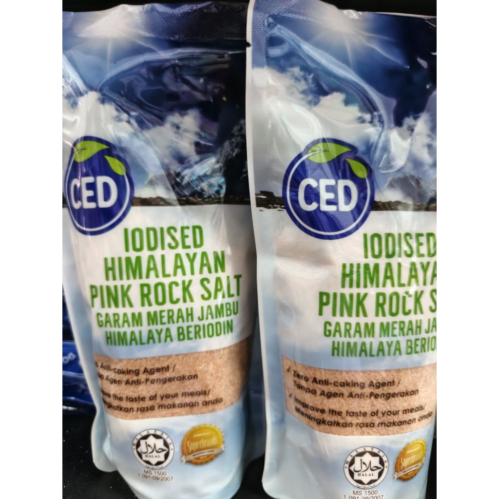 

CED IODISED Himalaya Pink Rock Salt Garam Merah Jambu Himalaya 500gr