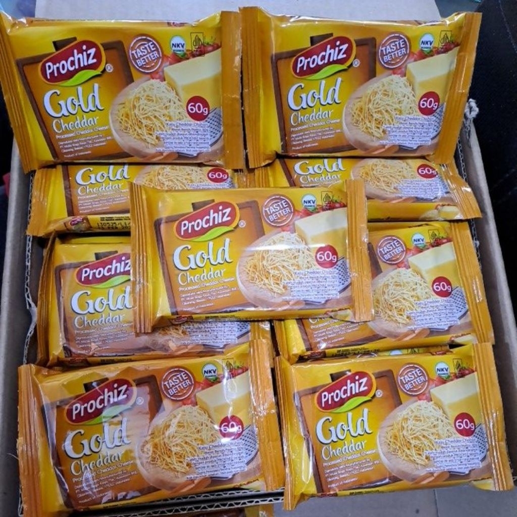 

KEJU PROCHIZ GOLD CHEDDAR 60g (kecil )