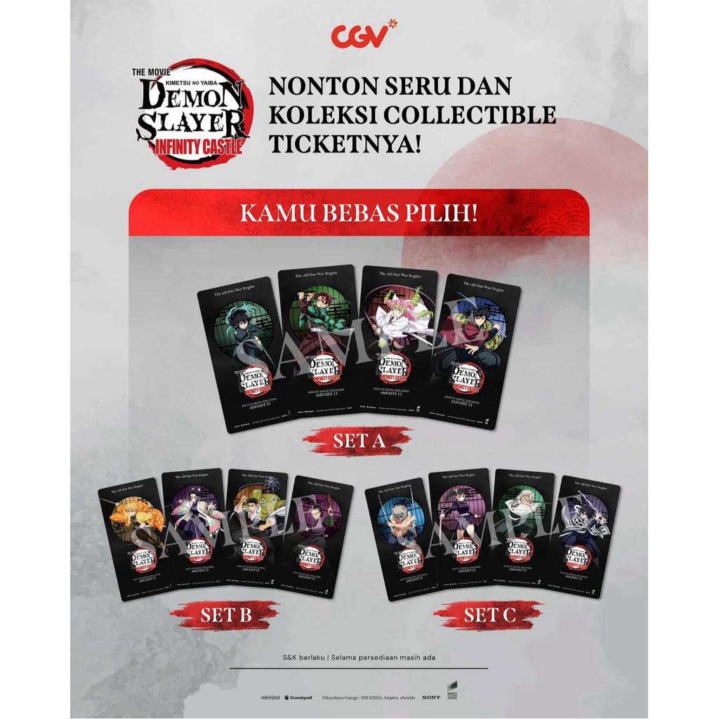 Collectible Ticket CGV SET A