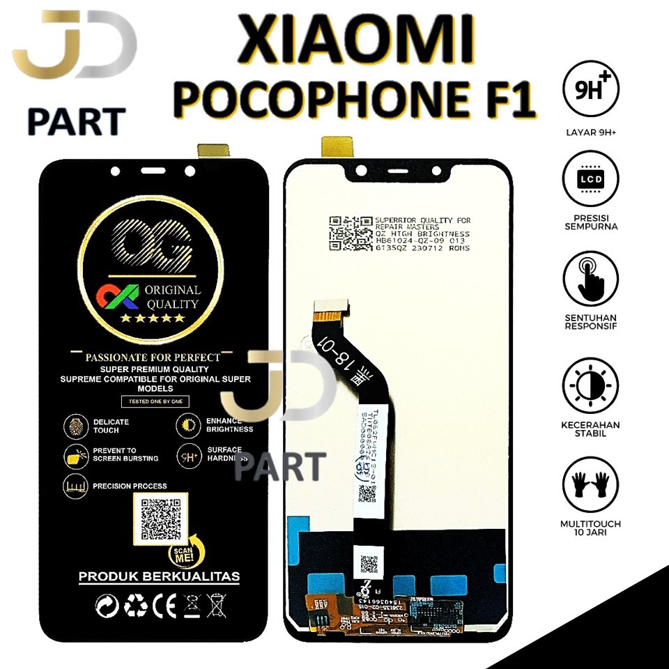 LCD TOUCHSCREEN XIAOMI POCOPHONE F1 COMPLETE ORIGINAL FULLSET/ LCD POCO F1