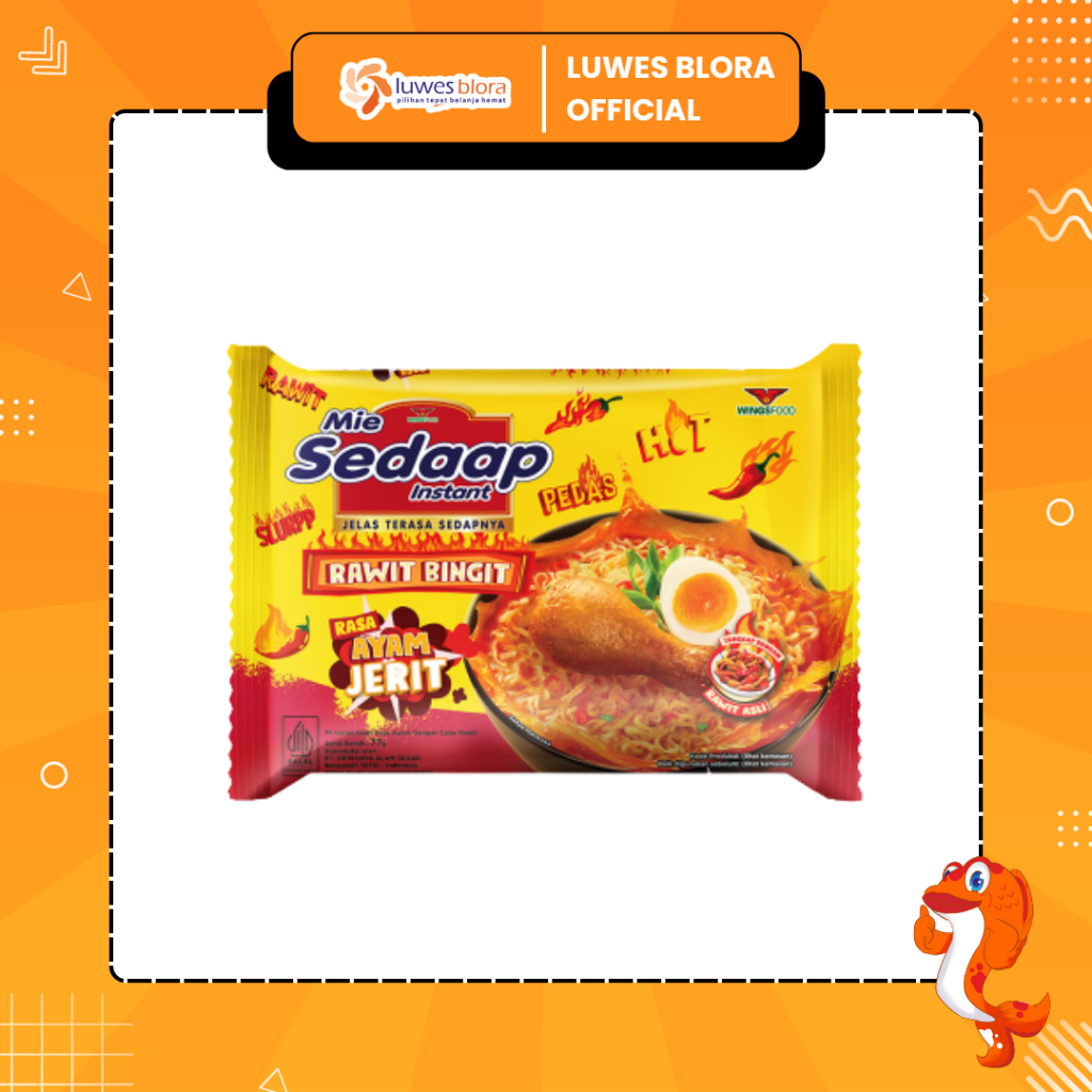 

Mie Sedaap Rawit Bingit Rasa ayam jerit 77gr